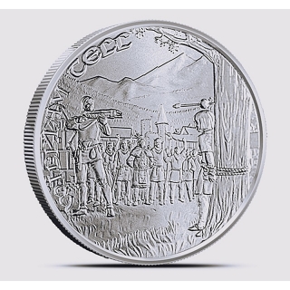1 Ounce Silver Round - WILHELM TELL-  The Story of the Crossbowman - Medieval Legends - 2022 BU