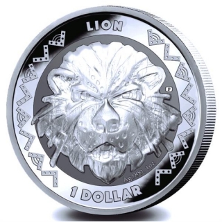 1 Unze Silber Sierra Leone - LÖWE Lion - African Style - Afrika Big Five - 2022 BU Startmotiv - Auflage 5.000 !