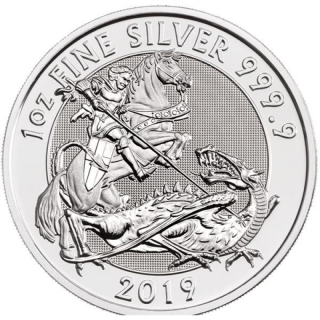 2019 Great Britain 1 oz Silver Valiant BU