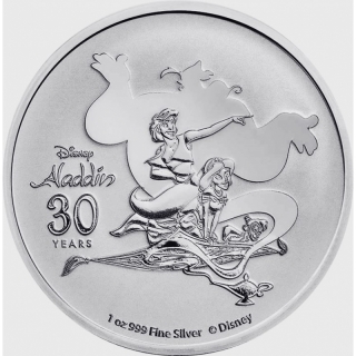 1 Ounce Silver Niue 2022 - ALADDIN -  One Thousand and One Nights stories - 2022 BU
