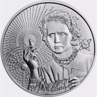 NEW* 1 ounce silver Niue 2022 BU Finish - Marie Curie - Icons of Inspiration Issue 6 - 2 NZD