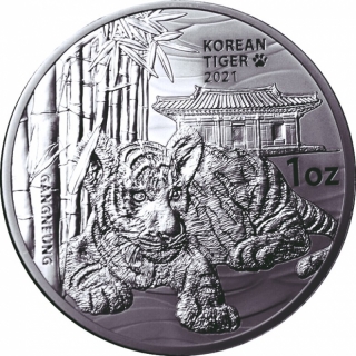 1 oz Silver South Korea Korean Tiger 2021