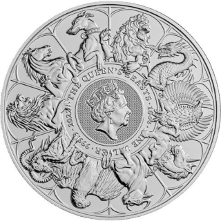 2022 Great Britain 10 oz Silver Queens Beasts Completer 2022