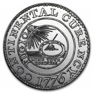 2 oz Silver Round - Colonial Tribute Series: Continental Dollar