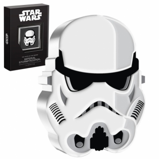 2021 Niue1 oz Silver $2 Star Wars - Faces of the Empire - Imperial Stormtrooper Helmet  High Relief