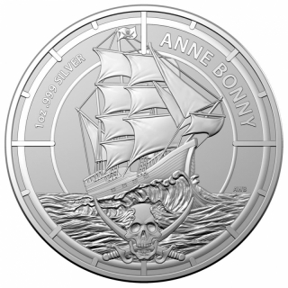 2021 Solomon Islands 1 oz Silver $2  Pirate Queens (1.) - Anne Bonny Premium-Anlagemünze
