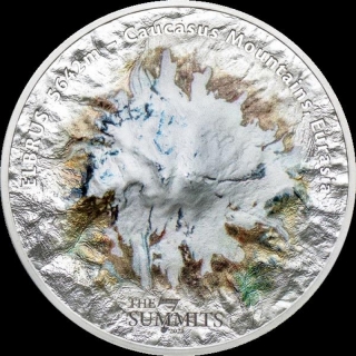 25 $ 2021 Cook Islands -  7 Summits Elbrus High Relief