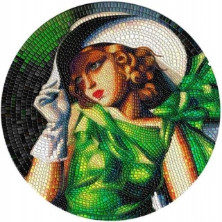 3 oz Silver Palau 2021 YOUNG GIRL IN GREEN Tamara de Lempicka Great Micromosaic Passion 20$