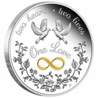 2022 $1 One Love 1oz Silver Proof