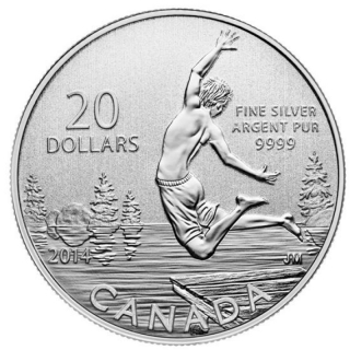 2014 $20 for $20 Summertime  - Pure Silver Coin Canada