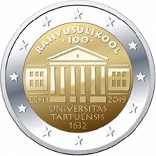 Estland 2 Euro 100 Years UNiversity of Tartu  bfr