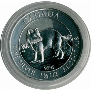 100 x Capsule for 1,5 Oz Silver for Arctic Fox Series 38,4 mm