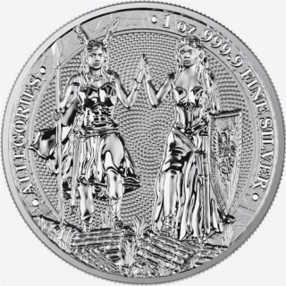 NEW* 1 oz silver Allegories 2023 BU - GALIA & GERMANIA - Germania Mint - Galia & Germania shatter the Roman Empire