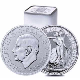 1 Ounce Silver UK United Kingdom 2023 BU - Britannia KING CHARLES - 1st Issue with King Charles !