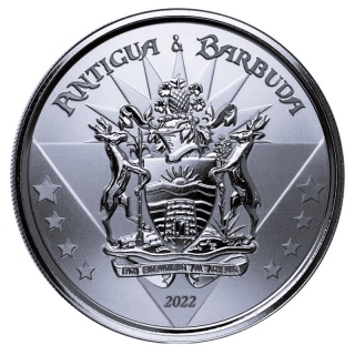 NEU* 1 oz Antigua & Barbuda EC8 - 2022 Prooflike - WAPPEN - Coat of Arms - 2$