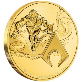 Niue Aquaman 250 $ 1 Oz Gold Series DC Comics (4) 2022 BU