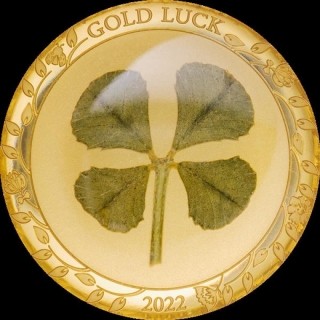 Palau 2022 1 $  1 g Gold Ounce of Luck Proof