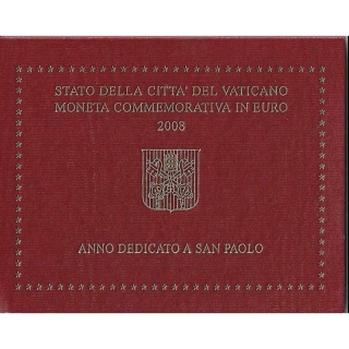 Vatican 2 Euro 2008 Year of Paulus Coincard