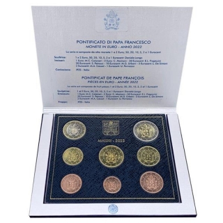 3,88 Euro Vatican City 2022 Euro-Mintset Pope Francis 8 Coins
