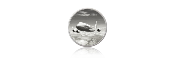 Flugzeug Motivmünzen