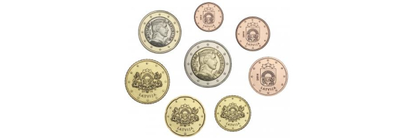 Kursmünzensätze Lettland