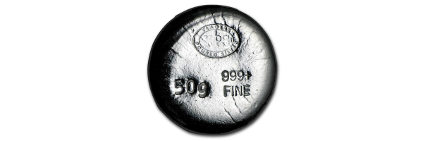 Silberbarren 50,00 g (1.6075 oz)