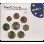 Deutschland Kursmünzensatz 2003 in ST 5er Set A D F G J