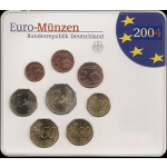 Deutschland Kursmünzensatz 2004 in ST 5er Set A D F G J