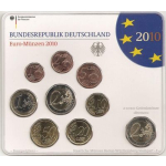 Deutschland Kursmünzensatz 2010 in ST 5er Set A D F G J