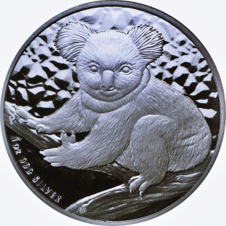 1 oz Koala 2009 Australien - Schimmer-Koala - Silber 1 AU$ - Koalaserie Perth Mint 2007 - 20xx