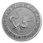 1 oz Niue 2020 - Celestial Animals The Yellow Snake Gelbe...