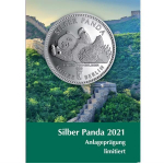 1/4 Oz Silber Panda 2021 Berlin in Blister Coincard
