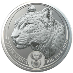 1 Unze Silber Big Five Leopard Südafrika 2020 BU