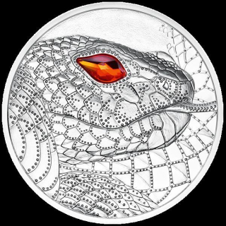 Österreich 20 Euro Augen der Kontinente (1.)  Australien - Schöpferkraft der Schlange Silber 2021 Proof