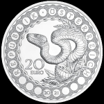 Österreich 20 Euro Augen der Kontinente (1.)  Australien - Schöpferkraft der Schlange Silber 2021 Proof