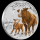 2 Unzen Silber Ochse Lunar III 2021 Australien Ox BU farbig