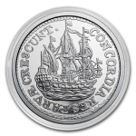Niederlande 1 Oz Silber Scheepjes-Schelling Ship Shilling...