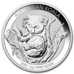 1 Unze Silber Koala 2021 Australien .9999