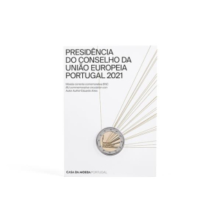 2 Euro Portugal EU-Ratspräsidentschaft 2021 BU in Coincard