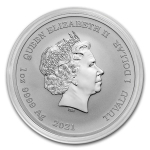 AURINUM-TOP-ANGEBOT** 1 oz  Tuvalu 2021 - Black Flag (Die Rote Flagge) - Ching Shih - Silber BU 1 AU$