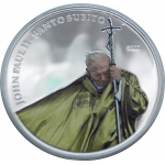 2.6 oz CuNi  Palau / Kongo / Liberia 2007 Proof mit 3 x 1 $ Papst Johannes Paul II- 1920 -2005 Santo Subito