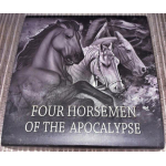 2 oz Niue Islands 2020 Antik - Black Horse - Four Horsemen of the Apocalypse III  - Silber Ultra High Relief