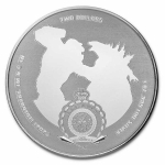 Niue Islands 2 $ - 1 Oz Silber Godzilla 2021 BU Godzilla vs Kong