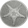 1 Unze Silber Cook Islands Starfish 2021 Silverstar