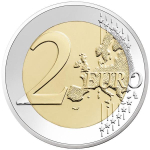 2 Euro Luxemburg 2021 Maria Teresa & Henri - 40. Hochzeitstag (Relief)