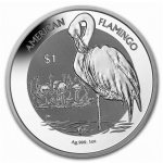 AURINUM SOMMERKRACHER*  1 oz British Virgin 2021 American Flamingo Silber Reverse Frosted