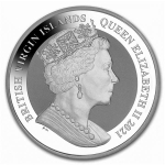 AURINUM SOMMERKRACHER*  1 oz British Virgin 2021 American Flamingo Silber Reverse Frosted