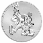 AURINUM SOMMERKRACHER**  1 oz Niue 2021 BU  2 $ - Mickey & Goofy Disney Kollektion - silber 2 NZ$