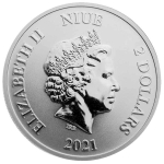 AURINUM SOMMERKRACHER**  1 oz Niue 2021 BU  2 $ - Mickey & Goofy Disney Kollektion - silber 2 NZ$