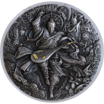 2 oz Silber Niue 2021 Antique Finish Gilded - CHIGUOTIAN...